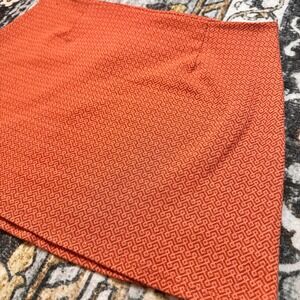 Altar'd State Geometric Mini Skirt Back Zipper‎ Orange Womens Small
